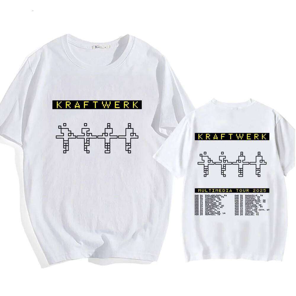 Electronic Band KRAFTWERK Tshirts Cotton Short Sleeve Male T-shirt Summer Round Neck Hip Hop Streetwear Unisex Men/Women Tees C260228 - view 4
