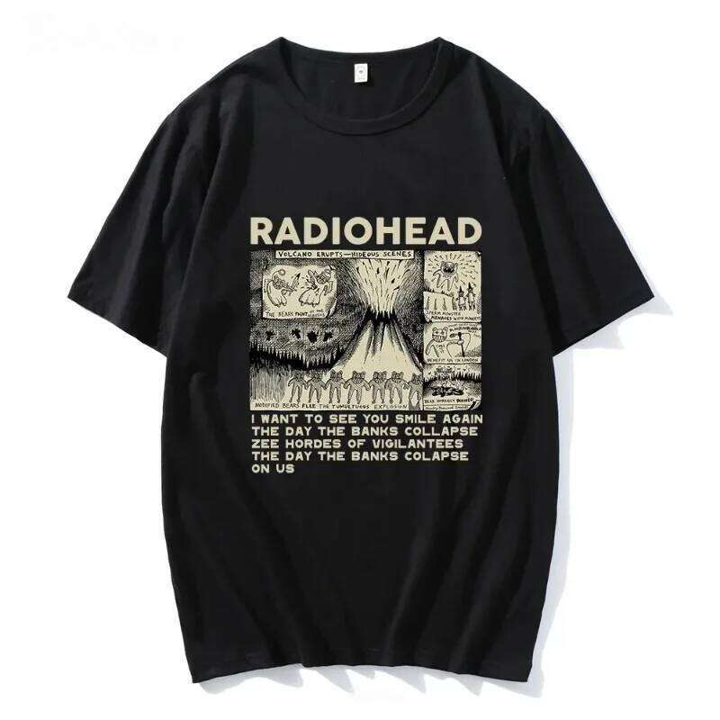 Hip Hop Radiohead T Shirt Rock Band Vintage I Will See You In The Next Life Unisex Music Fans Print Men Women Short Sleeve C260228 - view 6