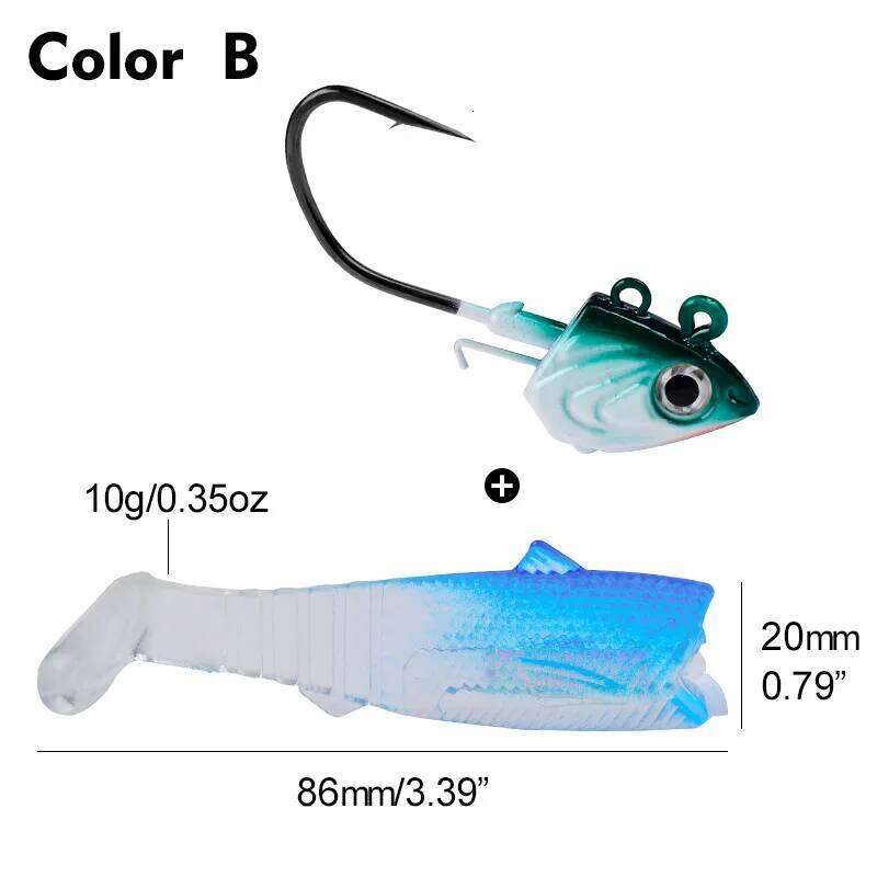 Bass 30g 35g 45g Jig for Soft Worm Tackle Sea Fishing Hook Lure Fish Head Shape Pike Bait Jighead Z260228