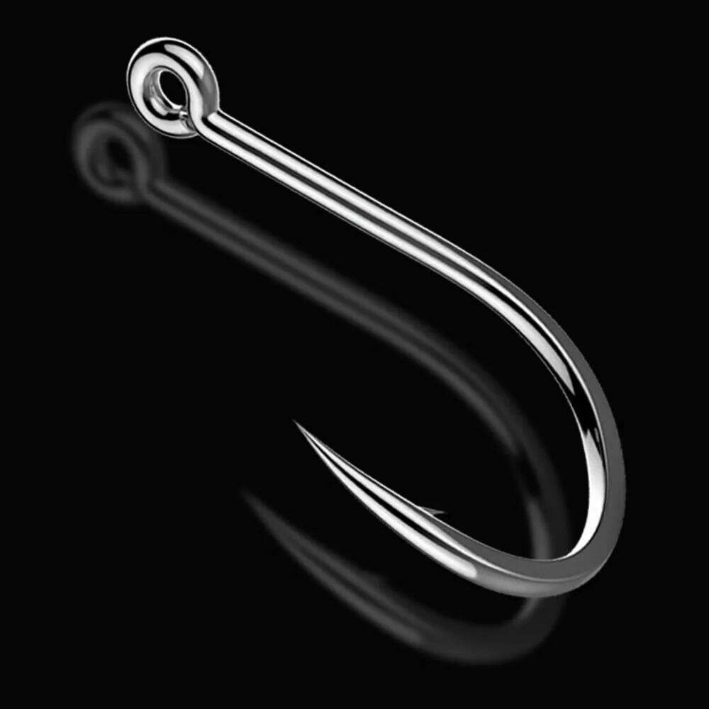 50 PCS/lot High Carbon Steel Hooks Efficient Barbed Fishing Hook cabezas plomadas pesca anzuelos plomados 3#-15# Z260228