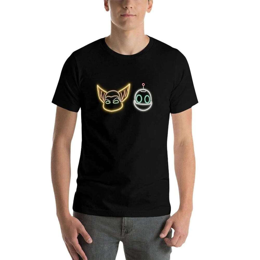 cotton shirts Neon men Ratchet Sign and man 100% for Clank shirt T-Shirt t C260228 - view 4