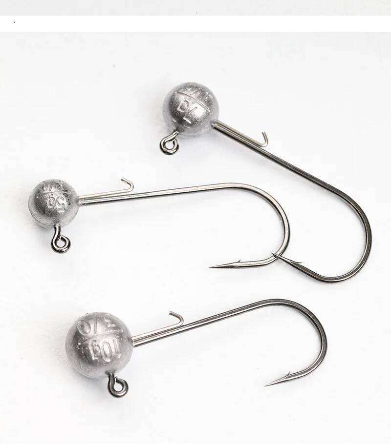 Big Size Fishing 7g 10g 20g NED Jig Head Hooks 4X Strengthen Wide Hook Door Lure Bass Mandarin Lot 5 Pieces SALE Z260228