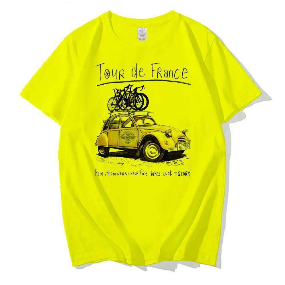 Fashion ROAD TRIP T SHIRT Riding Bicycle Cycling T-Shirt Outdoor Car Print Creative Road Bike White Hipster Man tshirt C260228 - view 7