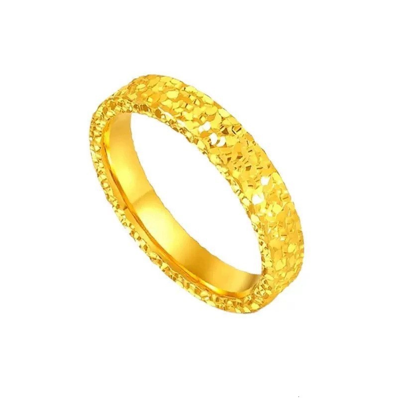 Gold ring series colored gold non-molded collection Shuibe ring live broadcast 240805
