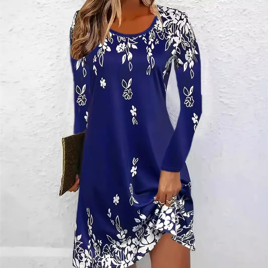 Wipalo Multi Color Plus Size Floral Embroidery Tunic Dress Spring Summer Elegant Tribal Flower Print Vocation Dress Vestidos 5xl J190531