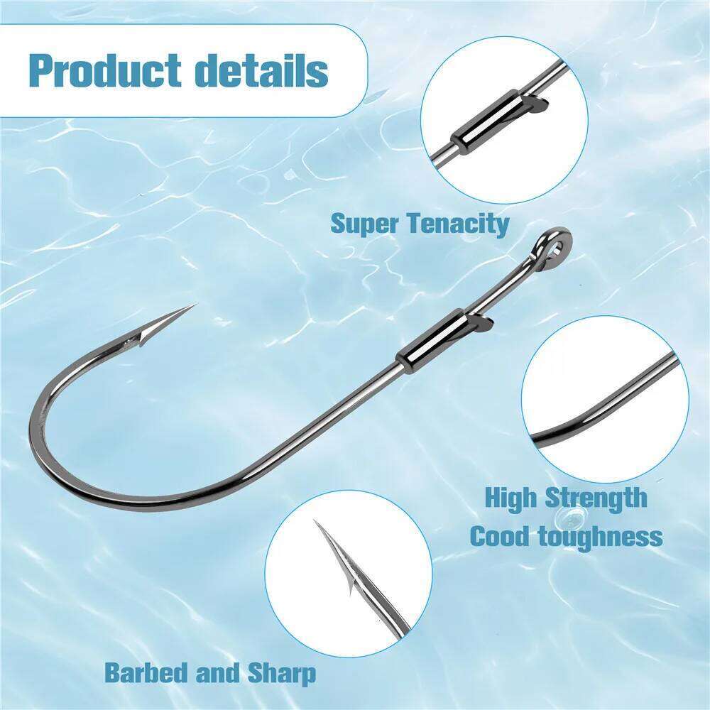 10Pcs Baitholder Texas Rig Fishing jig Hooks reinforced Sharp Barbed worm hooks for Bass Trout lure fishing Z260228