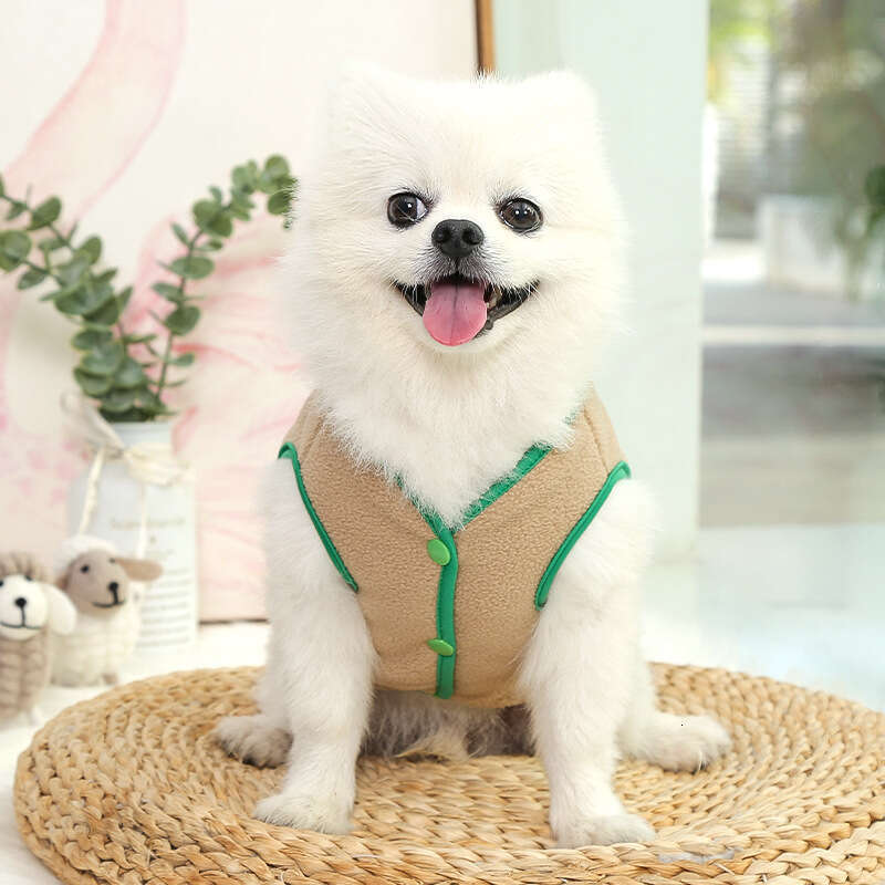 Famous brand Autumn winter warm pet clothes for cats Teddy Bichon Pomeranian small dogs and puppies cat supplies dog vests manufacturer pupakaIK
