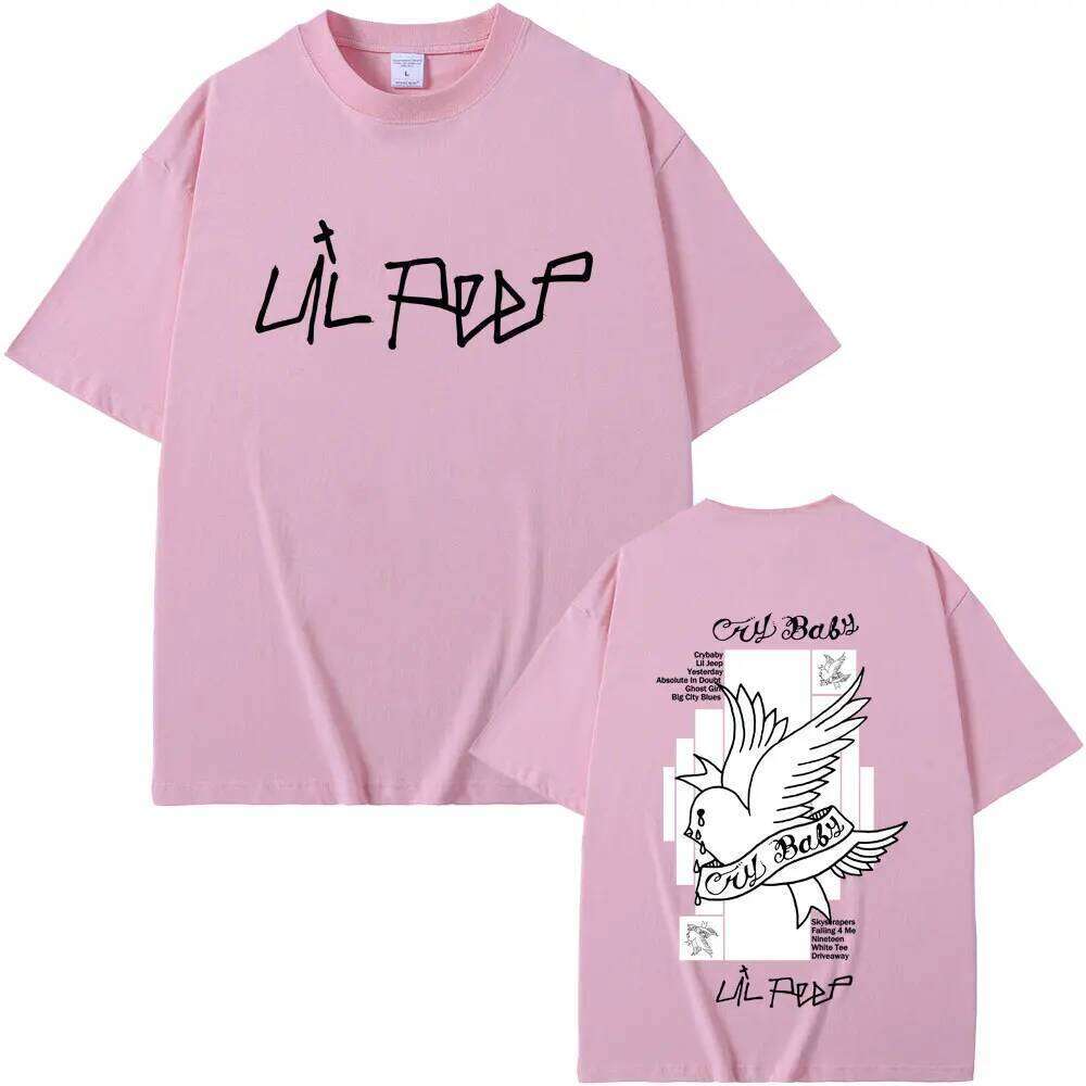 Rapper Lil Peep Crybaby Album Graphic T Shirt Men Women Hip Hop Fashion T-shirts Male Casual Vintage Oversized Short Sleeve Tees C260228 - view 6