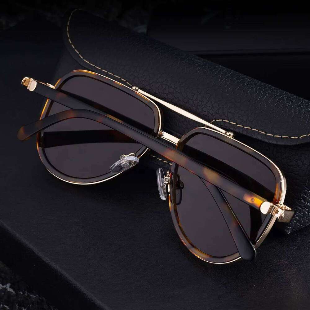 New Fashion Toad Sunglasses Men Retro Trend Sun Glass Male Double Beams Shades Classic Goggle Oculos De Sol Feminino Uv400