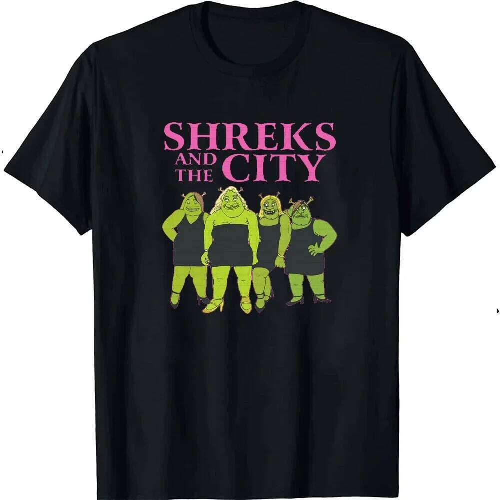 Ogre and The City Shreks Shirt Combine Fun Printed Men's Women's Short Sleeve T-shirts Summer Fashion Unique Funny hot sale C260228 - view 3