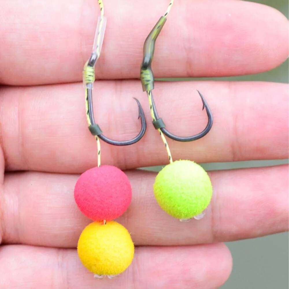 Hirisi 50Pcs Carp Fishing Barbed Hook High Carbon Steel Ring Eye Fish hook 8007 Z260228