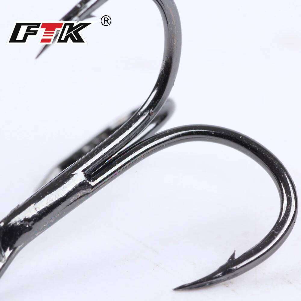 FTK 15pcs/20pcs Fishing Baitholder Wobblers Treble Barbed Hook Bass Lure Holder Set Saltwater Needle Minnow Z260228