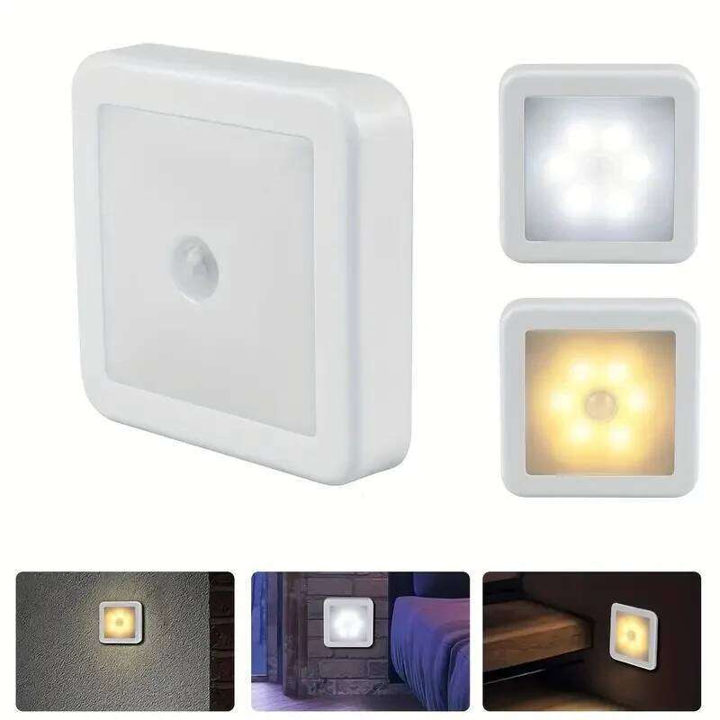 Motion Controlled Human Body Sensor LED Night Smart Battery Operated WC Bedside Lamp For Room Hallway Pathway Home Light Z260227