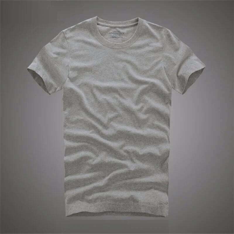 Men Tshirt 100% Cotton Solid Color O-Neck Short Sleeve T shirt Male High Quality Tops Soft Clothing C260228 - view 7