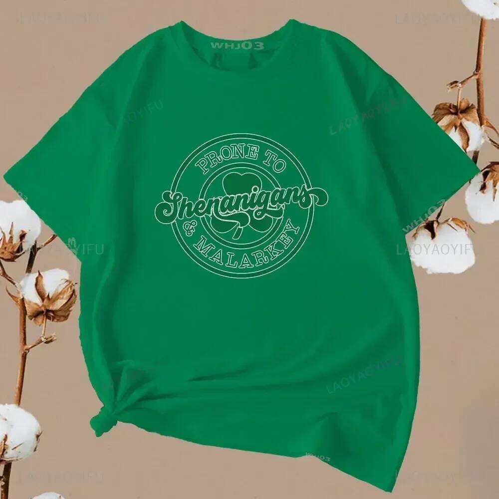Patrick Was A I Ain't Men Cotton St.Patrick's Lucky Irish T-Shirt Vintage Saint Patrick's Day Graphic T Shirts C260228 - view 5