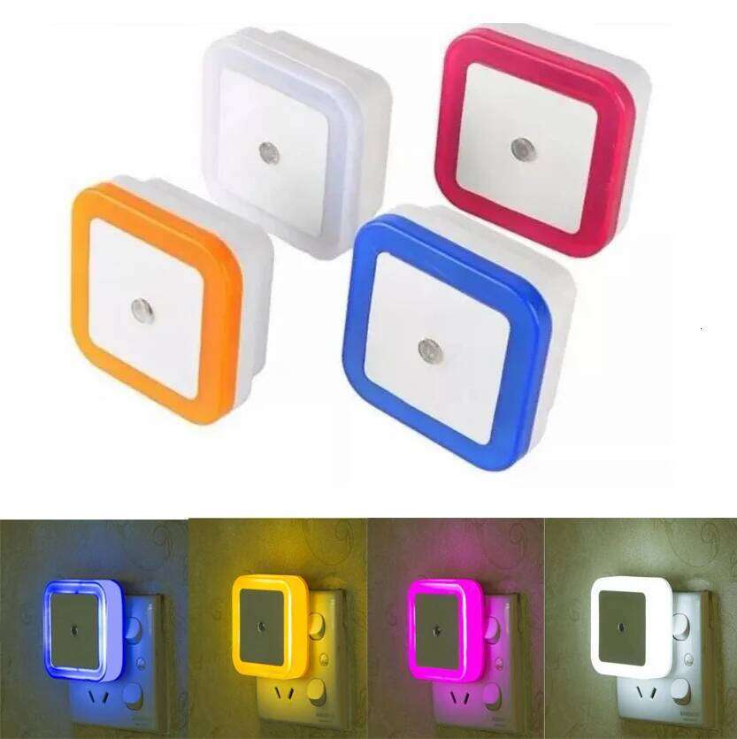 Auto Motion Sensor Night LED Light Automatic Lamp Indoor Hallway Bedroom Living Room Stair Lampu Tidur pink Blue White Lighting Z260227