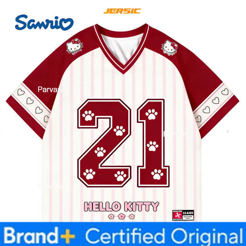 Sanrio 2026 Hello Kitty Football Training Kids/Adults T-Shirt Special Edition 3D Print Quick Dry Sports Short Sleeve Tops Tees H260228