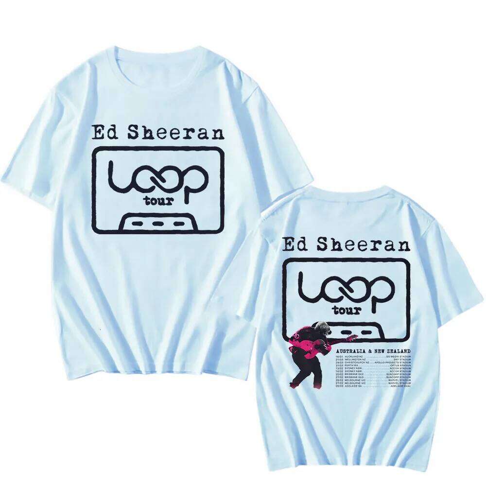 Ed Sheeran Loop Tour Tshirts Short Sleeve Cotton Fashion T-shirt Casual Loose Unisex Streetwear Men Women Clothing Graphic Tees C260228 - view 7