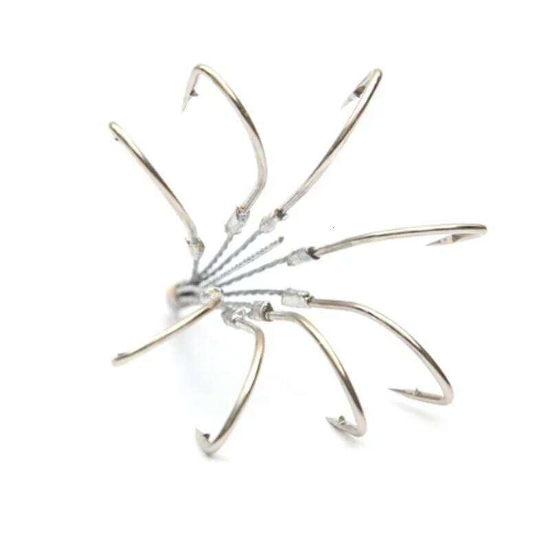 5/6/8 Claw High Carbon Steel Treble Hooks Super Sharp Carp Tackle Grappling Hook Fishing Accessories Z260228