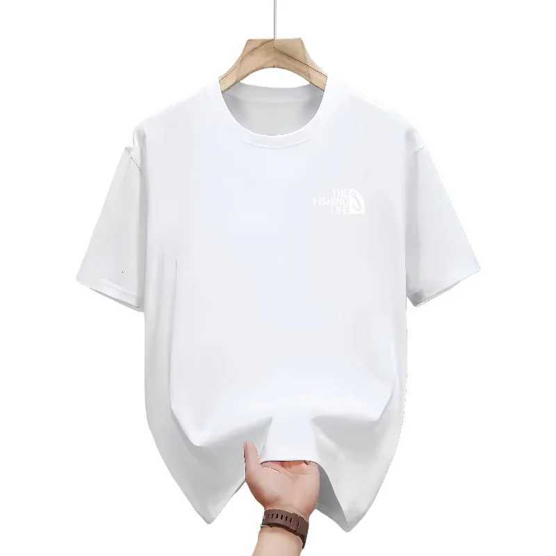 Men's American Style Printed T-Shirt Summer Casual Pure Cotton Loose Fit Round Neck Short SleeveT260228