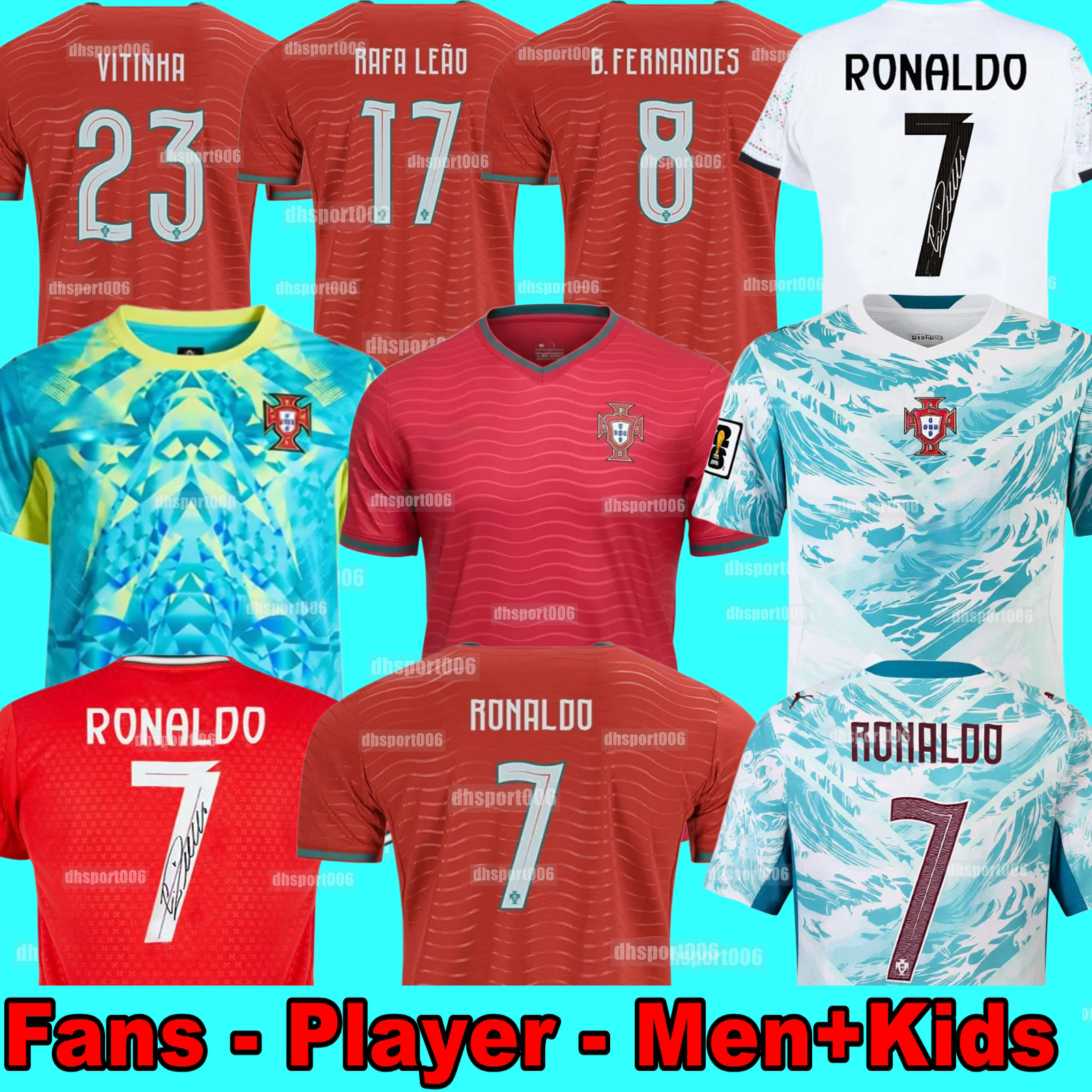 2026 Portugal JOAO FELIX RONALDO soccer jerseyS 26 27 football shirt BERNARDO BRUNO FERNANDES camisa de futebol men women kits kids equipment