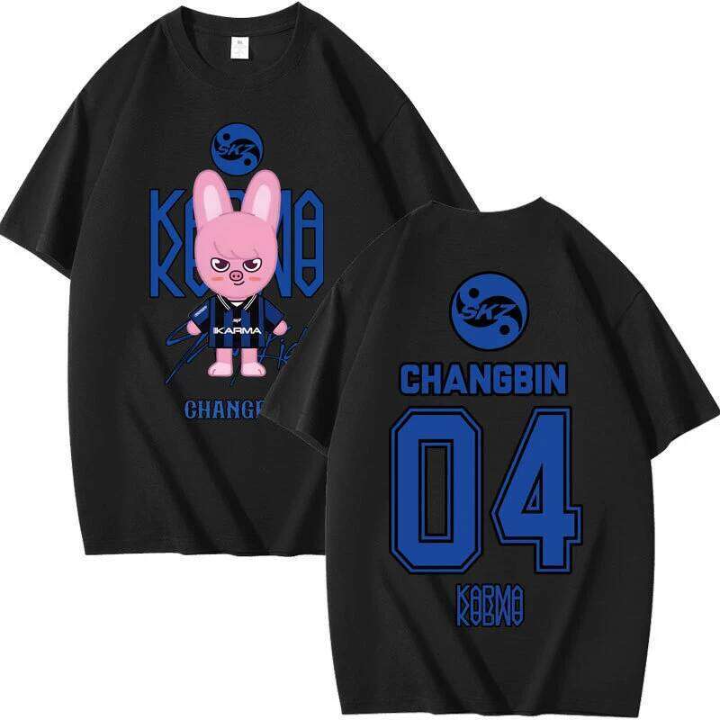 2025 KPOP skz Concert Combination Peripheral Printed Summer Short-sleeved T-shirt Pure Cotton Loose C260228 - view 3
