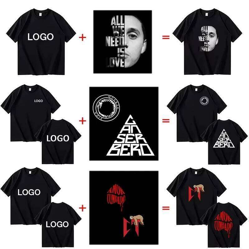 Printed T-shirts for Men and Women, Loose Casual Clothing, Fashion Custom Size Label Short-sleeved T-shirt C260228 - view 3