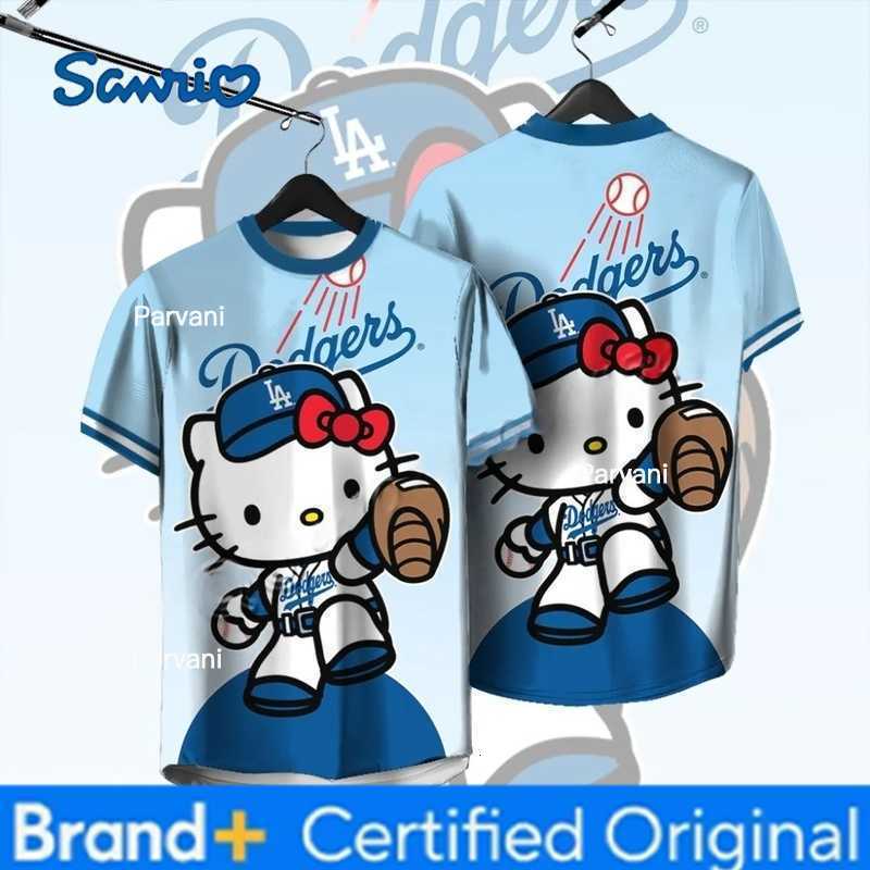 Sanrio Cinnamon Roll Sports Parent-child Wear Round Neck Casual Lightweight Breathable and Fashionable Short-sleeved T-shirt H260228