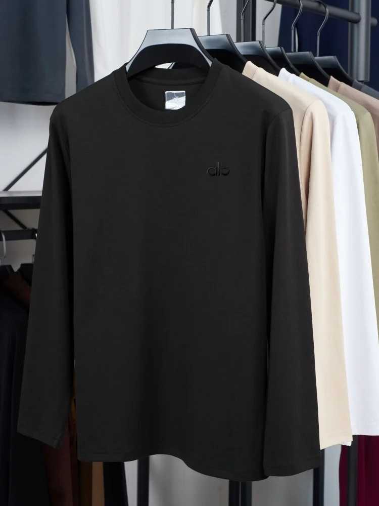 High-End Men's Fashion T-Shirt Exquisite Letter Badge Zipper Decor Comfort Casual Long Sleeve TopT260228