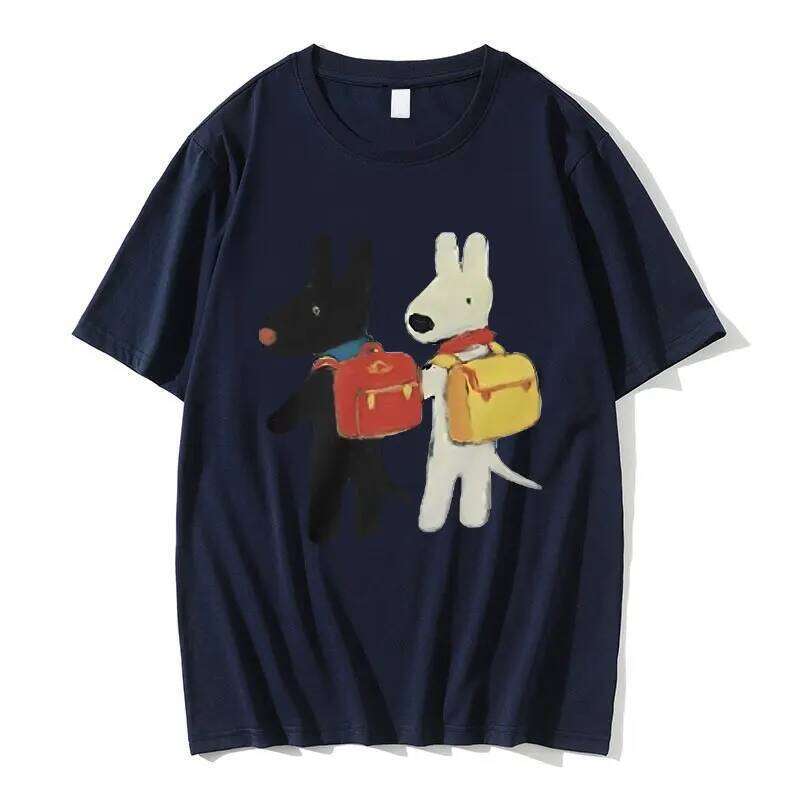 Gaspard and Lisa Best Friend Afterschoo Baby Graphic T-shirt Men Women Vintage Casual T Shirts Male Funny Cartoon Tshirt Tops C260228 - view 5