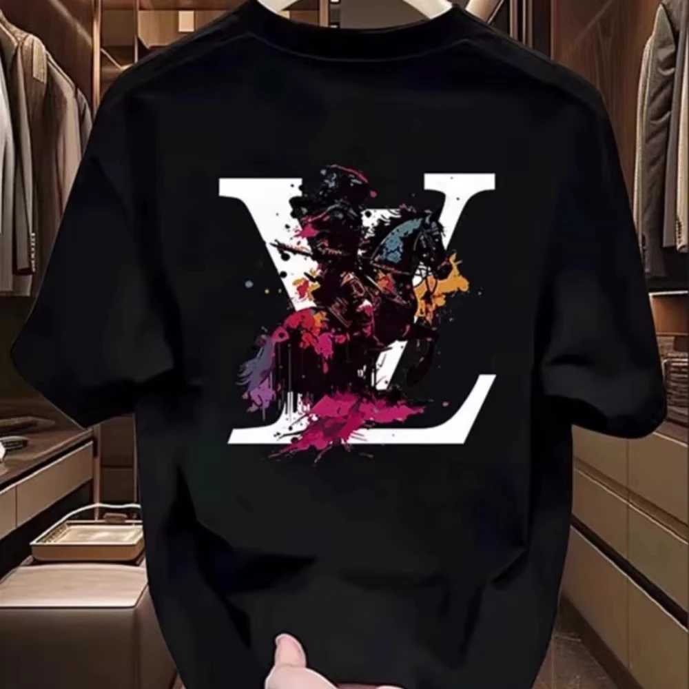 Korean Fashion Trendy Printed Tshirt for Men Women, Casual Couple Crew Neck Short SleeveT260228