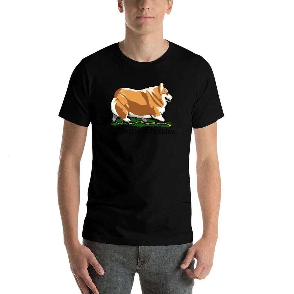 Corgi Treading Oh graphic Dog He t funny shirts T-Shirt for man mens 100% cotton Lawd C260228 - view 5