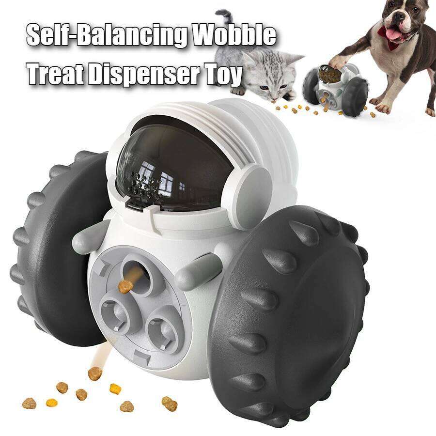 Pet Supplies Dog Toys for Self Amusement Cat Slow Feeder Balance Scooter Interactive Wobbling Treat Dispenser Ball & Pet Supplies