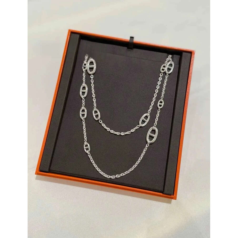 Pendant Necklaces womens Designer necklaces for luxurious Pendants jewelry fashion high-end S925 silver H Brand bag with full diamonds necklace