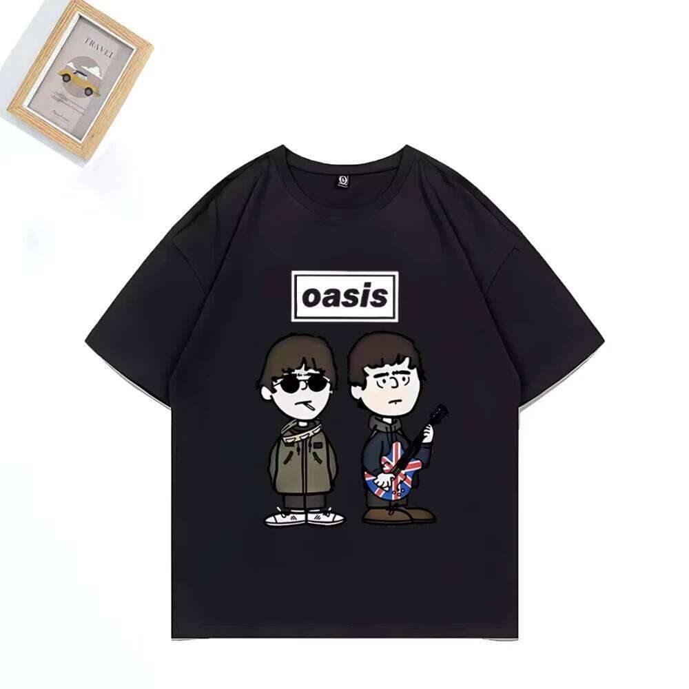 Oasis 25 Tour T-Shirt Man's Women Summer Tide Oversized Casual ONeck Short Sleeve Shirts Pure Cotton Fans Gift Boys Clothes C260228 - view 7