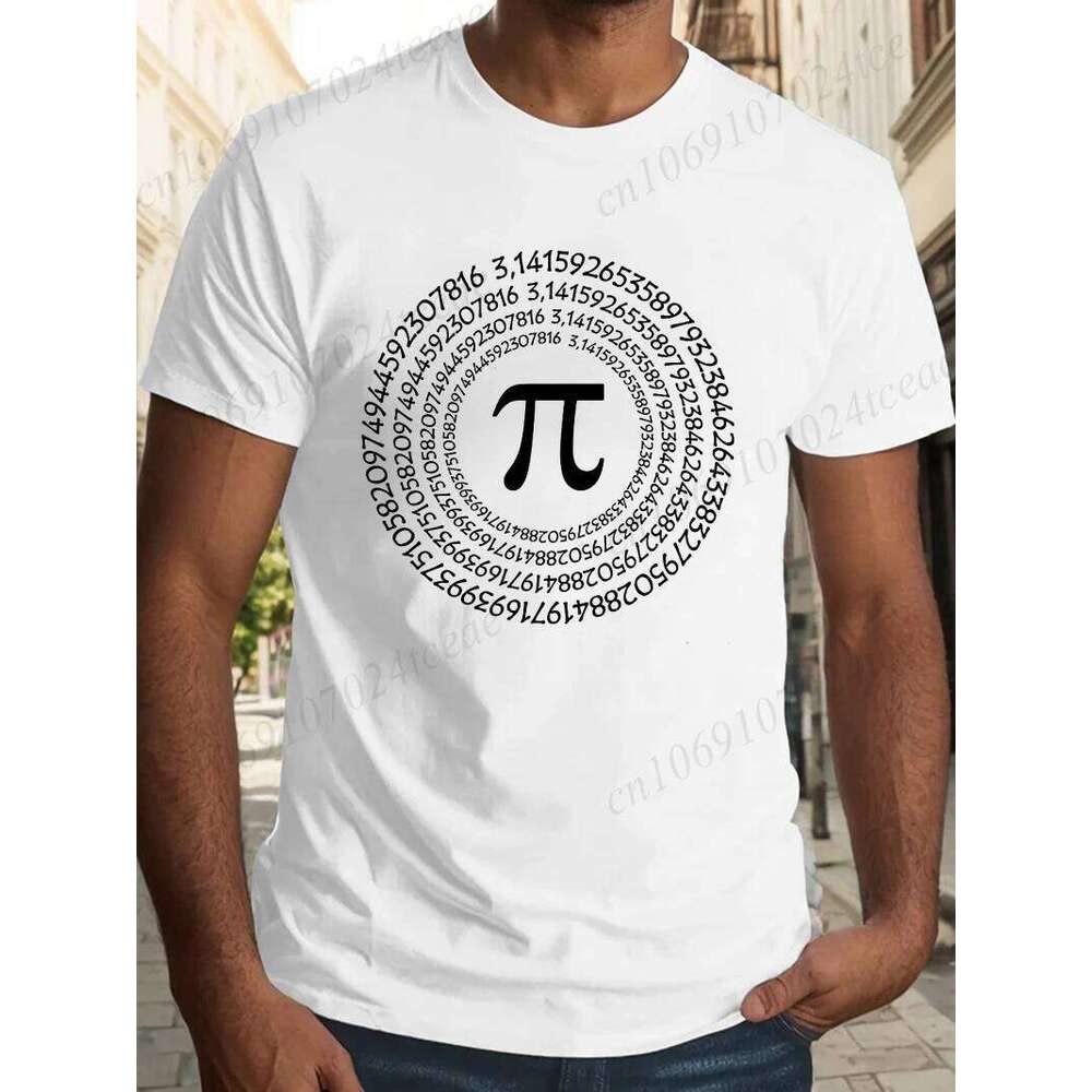 3.14 Mathematics Printed Men's T-Shirt Pi Symbol Oversized Funny Graphic Tees for Men Summer Tops Math Teacher Unisex T-Shirts C260228 - view 4