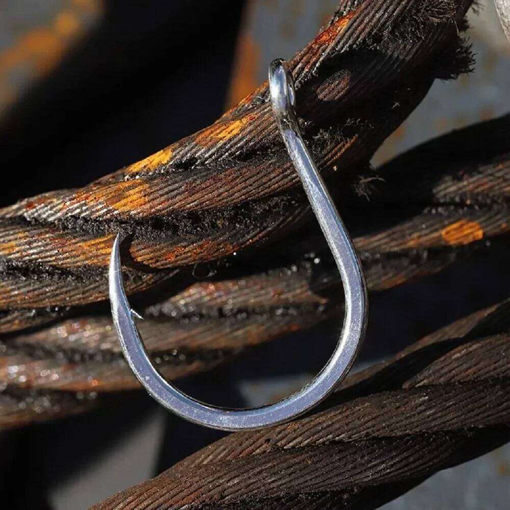 BKK 8070-3X-NP LURE FISHING HOOK High Carbon Steel Iron Plate Sturgeon Tackle Ocean Boat Sea Rock Beach Fishing Hook Z260228