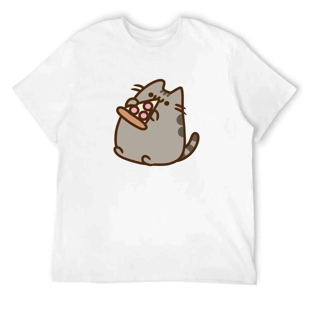 Pusheens Pizza Love T-Shirt Custom Shirt Fashion Man T-shirt Mens T Shirts C260228 - view 3