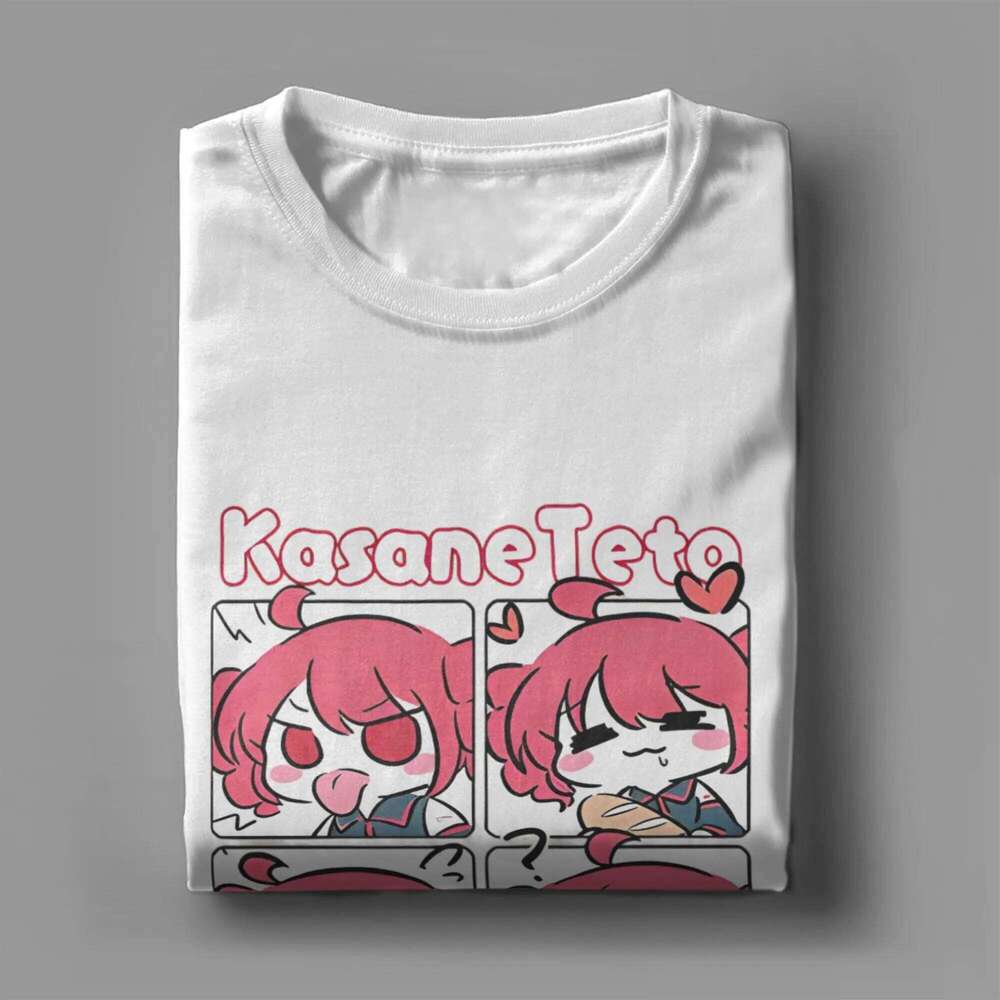 VOCALOID Kasane Teto Print T-Shirt Hip Hop T-Shirts Short Sleeve Vintage Tshirt Summer Cotton Breathable Oversize Tees C260228 - view 5