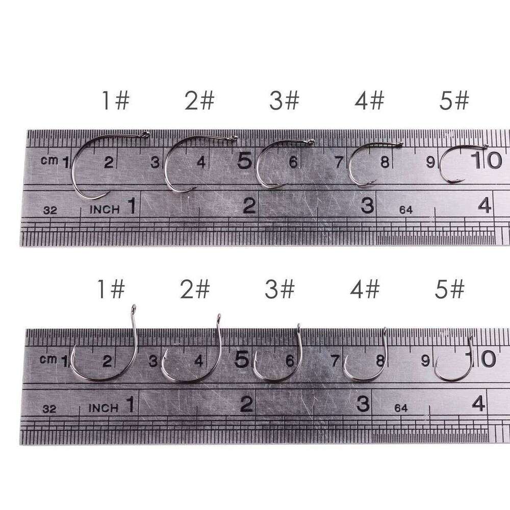 100pcs/Box Hooks Set Barbed Single Circle Carp Hook High Carbon Steel Sea Fishinhook Fly Fishing Accessories Tackle Z260228