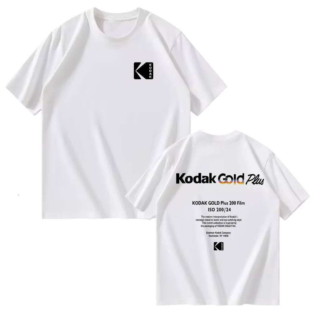 Kodak Summer Brand Fashion Cool Retro Y2K Print 100% Cotton Men's T-shirt Street Casual Sweat-absorbing Breathable Short Sleeve C260228 - view 3