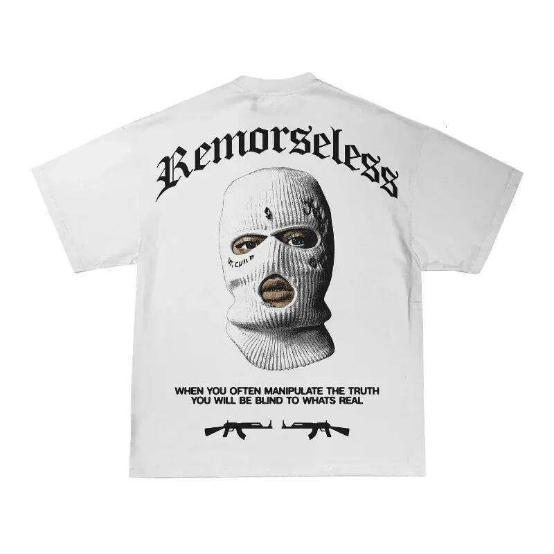 New Arrival fashion heavyweight Hot SaleGothic Punk Casual T Shirton Y2k Streetwear Harajuku Print Pattern Men Tshirt Men's Wom C260228 - view 4