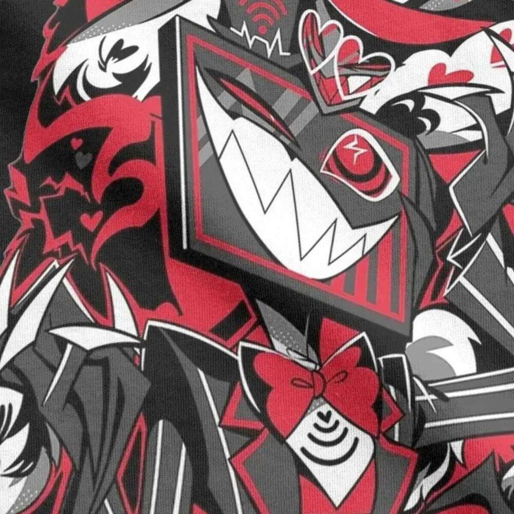 Hazbins Hotels Vox T-Shirt for Men Novelty Cotton Tees O Neck Short Sleeve T Shirt Gift Idea Clothing C260228