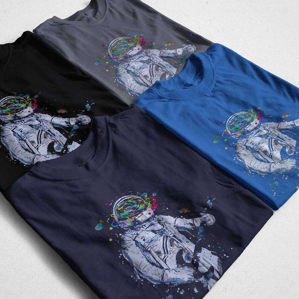 COOLMIND 100% Cotton Top Quality Print T Shirt Casual Space Pring Loose Cool Tshirt Men Tee Shirts Tops C260228 - view 6