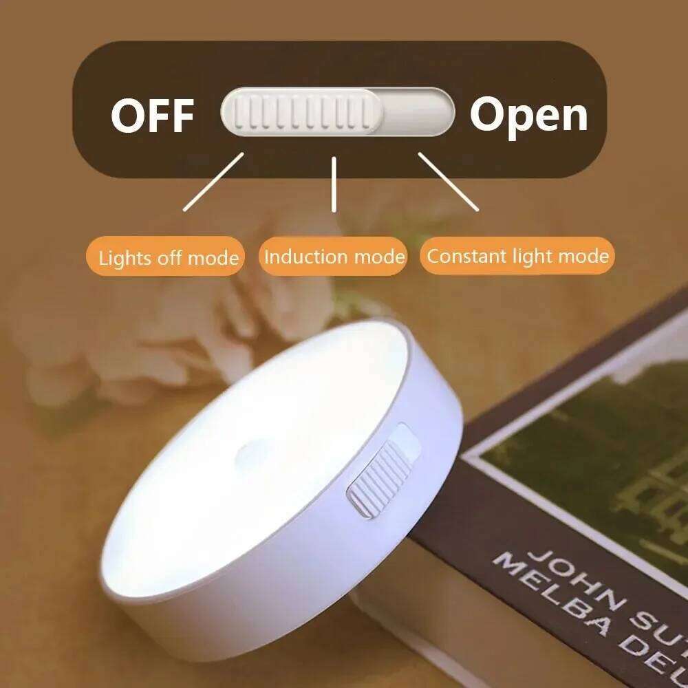 Human Intelligent Light Portable LED Night USB Charging Induction Emergency Bedside Cabinet WardrobeAutomatic Switch Lighting Z260227
