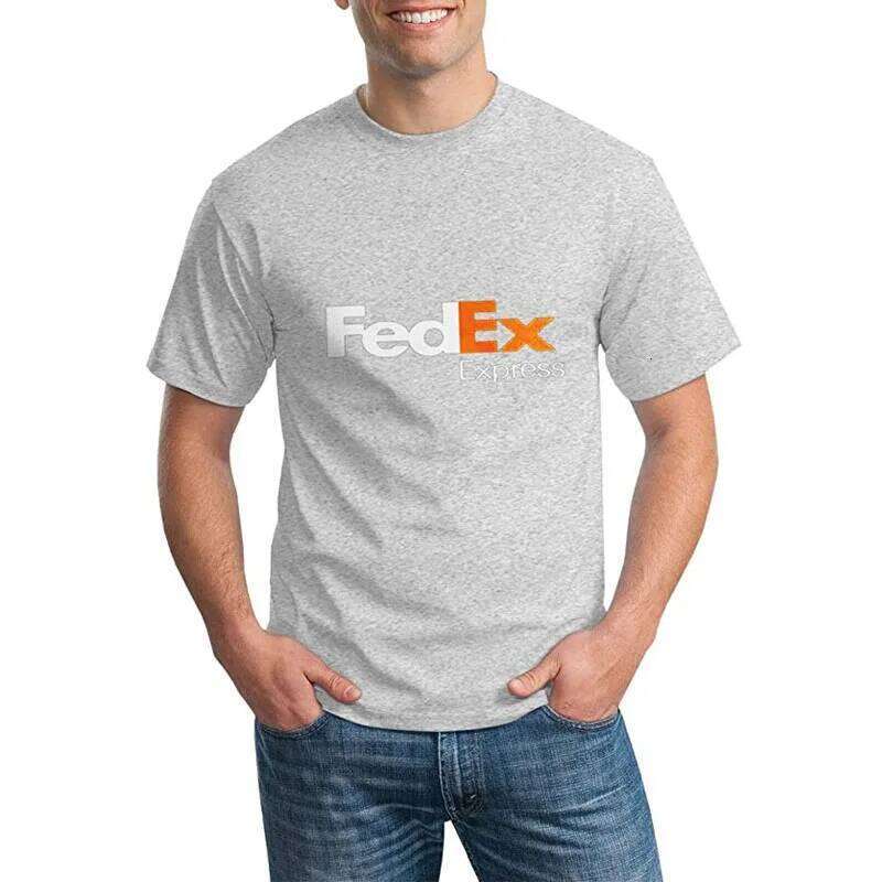 FedEx Unisex Fashion Short Sleeve Crew Neck T-Shirt Graphic Tees Casual for Men Women Funny Blouses Cotton Working Clothes Gifts C260228 - view 6