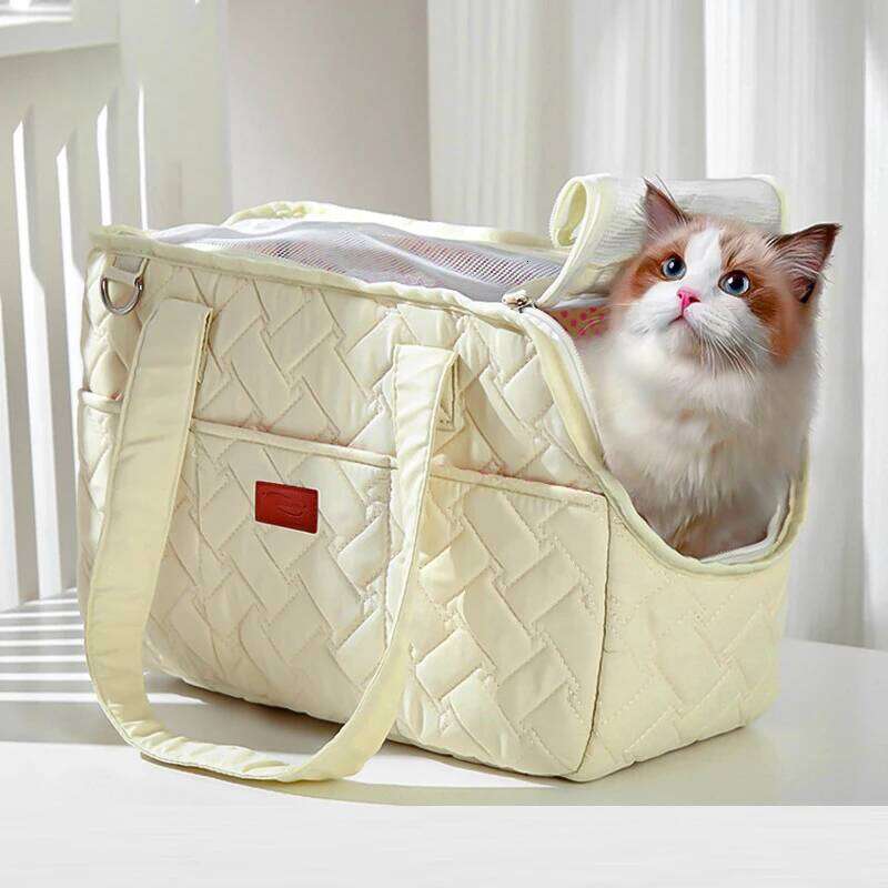 Pet Supplies Pet Cat Carrying Escape Free Multi function Pet Large Capacity Breathable & Cross body Portable Soft Bag