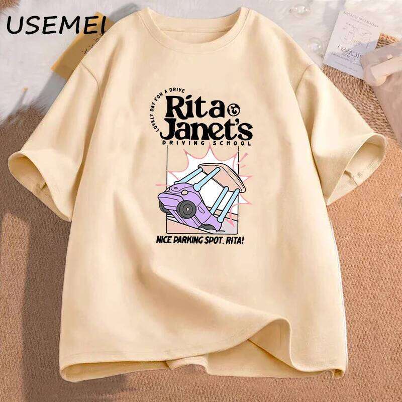 Rita and Janet's Driving Women Men Funny Grpahic T Shirts Back To School Tee Shirt Women's Clothing Streetwear C260228 - view 5