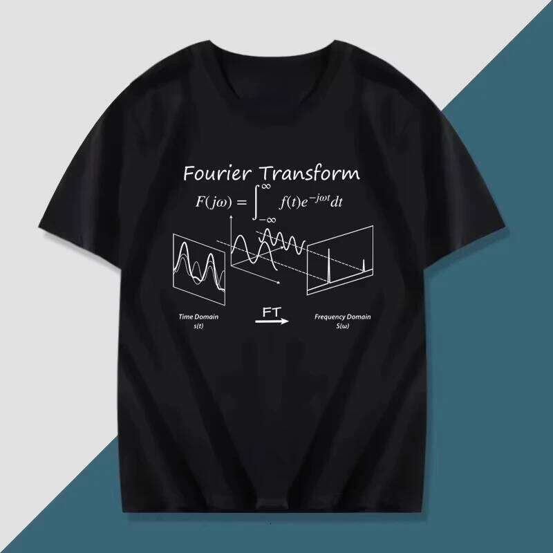 Summer Clothing Physics, Chemistry, Mathematics Euler Fourier Formula Printed T Shirts Top Versatile Oversized Men T-shirt C260228