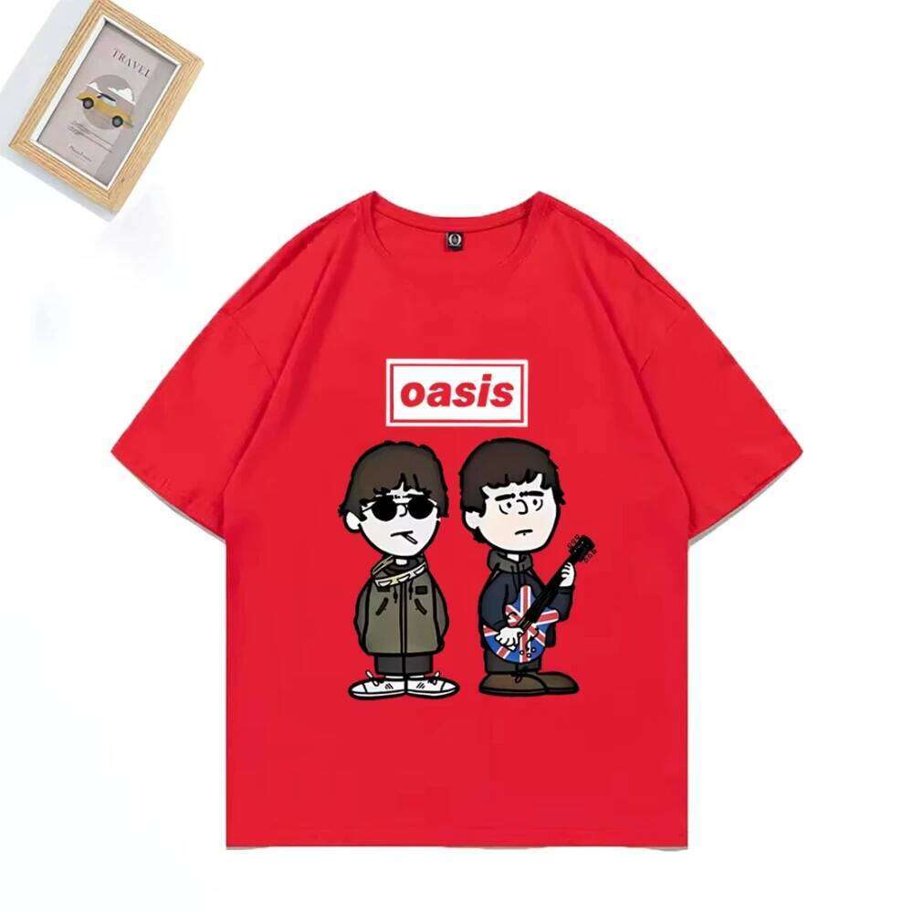 Oasis 25 Tour T-Shirt Man's Women Summer Tide Oversized Casual ONeck Short Sleeve Shirts Pure Cotton Fans Gift Boys Clothes C260228 - view 6